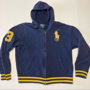 Polo Ralph Lauren Zip Up Big Horse Hoodie - Youth Large
